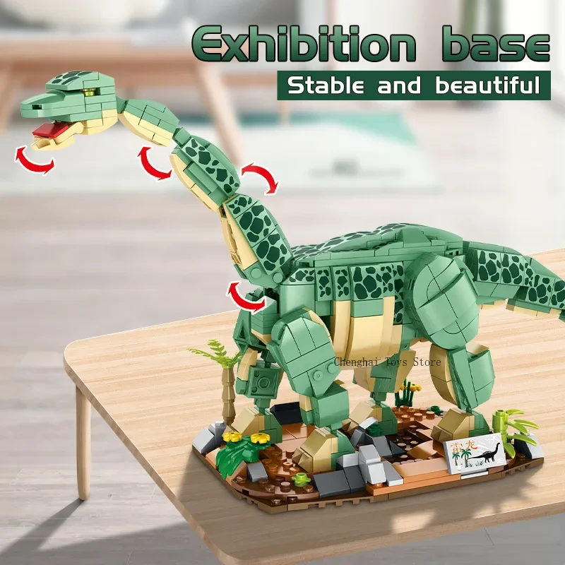 Dinosaur World Tyrannosaurus rex Triceratops Children's Simulation Animal Model Building Blocks Boy Toy gift gifts