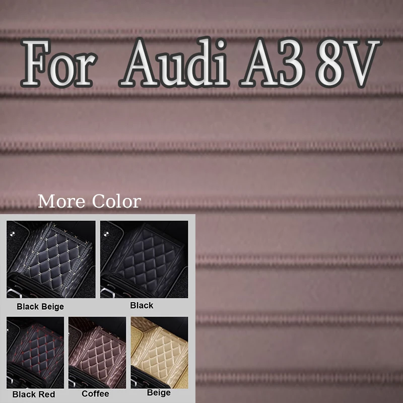 

Luxury Car Floor Mats For Audi A3 8V Sportback 2013~2019 Waterproof Rug Anti Dirt Pad Luxury Leather Mat Car Accessories