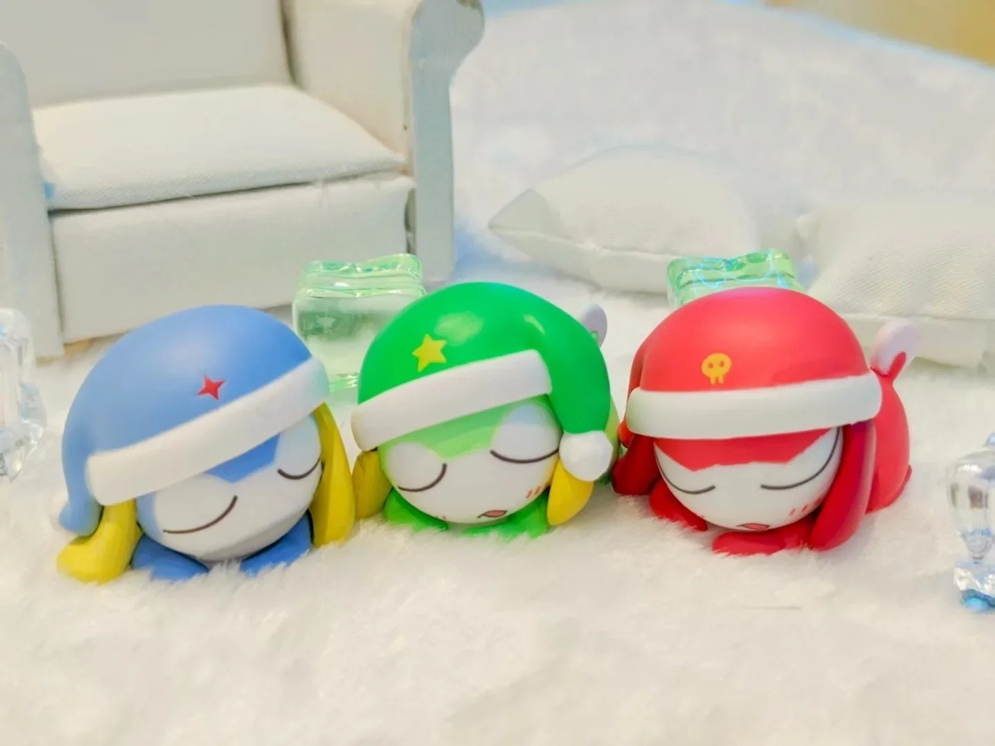 بانداي الرقيب الأصلي. الضفدع أنيمي الشكل غاشابون كيرورو جيورو تاما الحلي الصغيرة ألعاب شخصيات الحركة للبنين بنات أطفال هدية #4