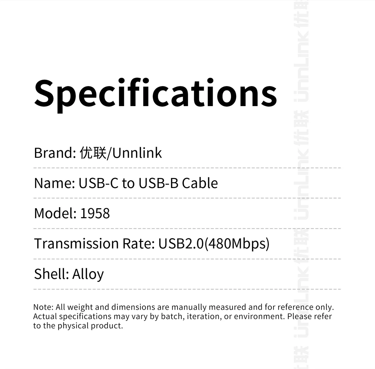 Unnlink USB-C zu USB-B Audiokabel für MIDI-Controller Keyboard Elektronisches Klavier Synthesizer Soundkarte DAC DJ-Mixer Controller – Detail 9