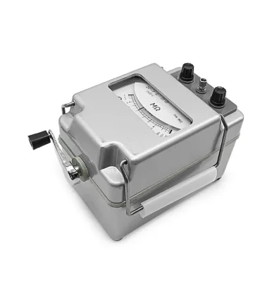 ZC-7 High Voltage Insulation Resistance Tester 1000V/2500V/5000V Hand Crank Megameter Electric Cable Transformer Megohmmeter