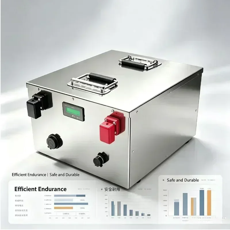 Heavy‑Duty 12V LiFePO4 Storage Battery 100Ah‑800Ah, Integrated Safety BMS, Long‑Cycle Rechargeable Power Unit for Marine Vessel,