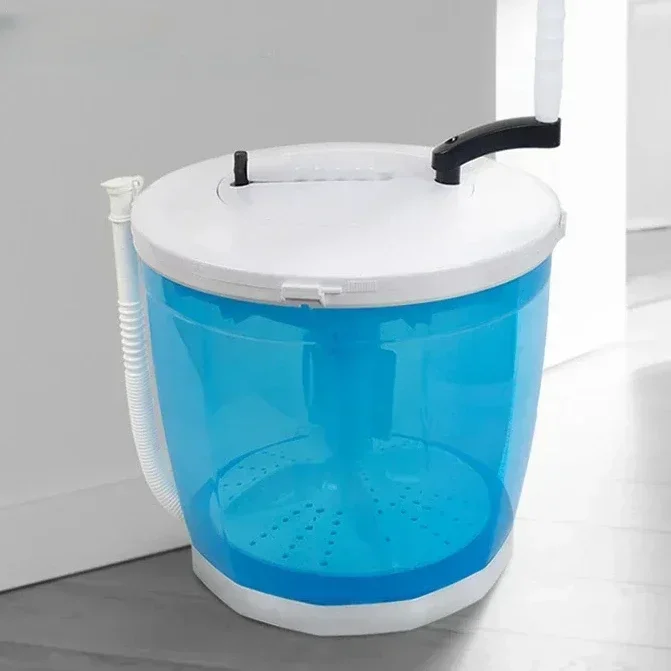 

Hand-operated Mini Washing Machine Laundry Artifact Washing Vegetables Washing Fruit Camping It Does Not Require Electricity