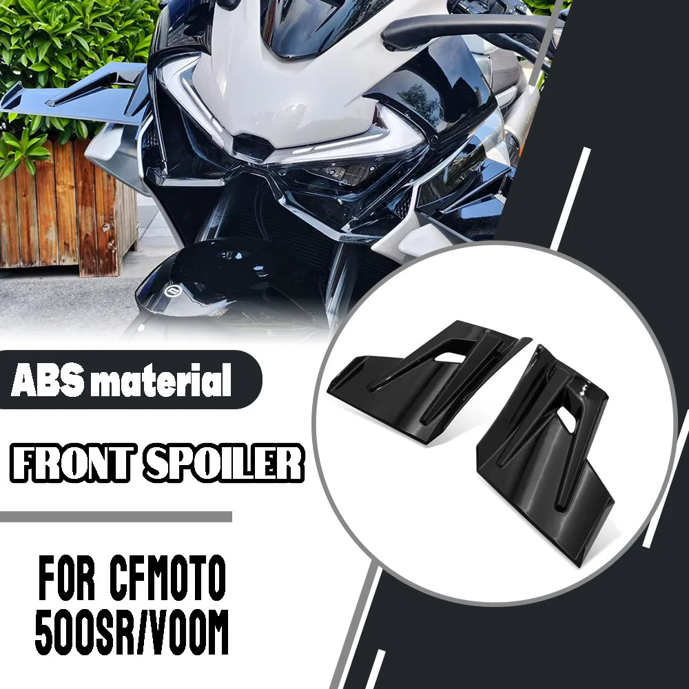 Para CFMOTO 500SR Voom CF500 500 SR cf500: Kit de alerones aerodinámicos delanteros para motocicleta, alerón fijo, carenado.