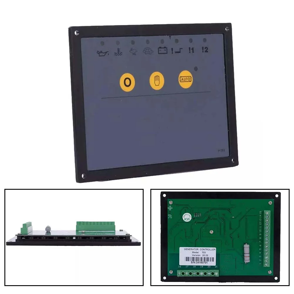 Engine Control Panel for Deep Sea Generators DSE703 Automatic Voltage Controller Front Panel Programming LED Indicators