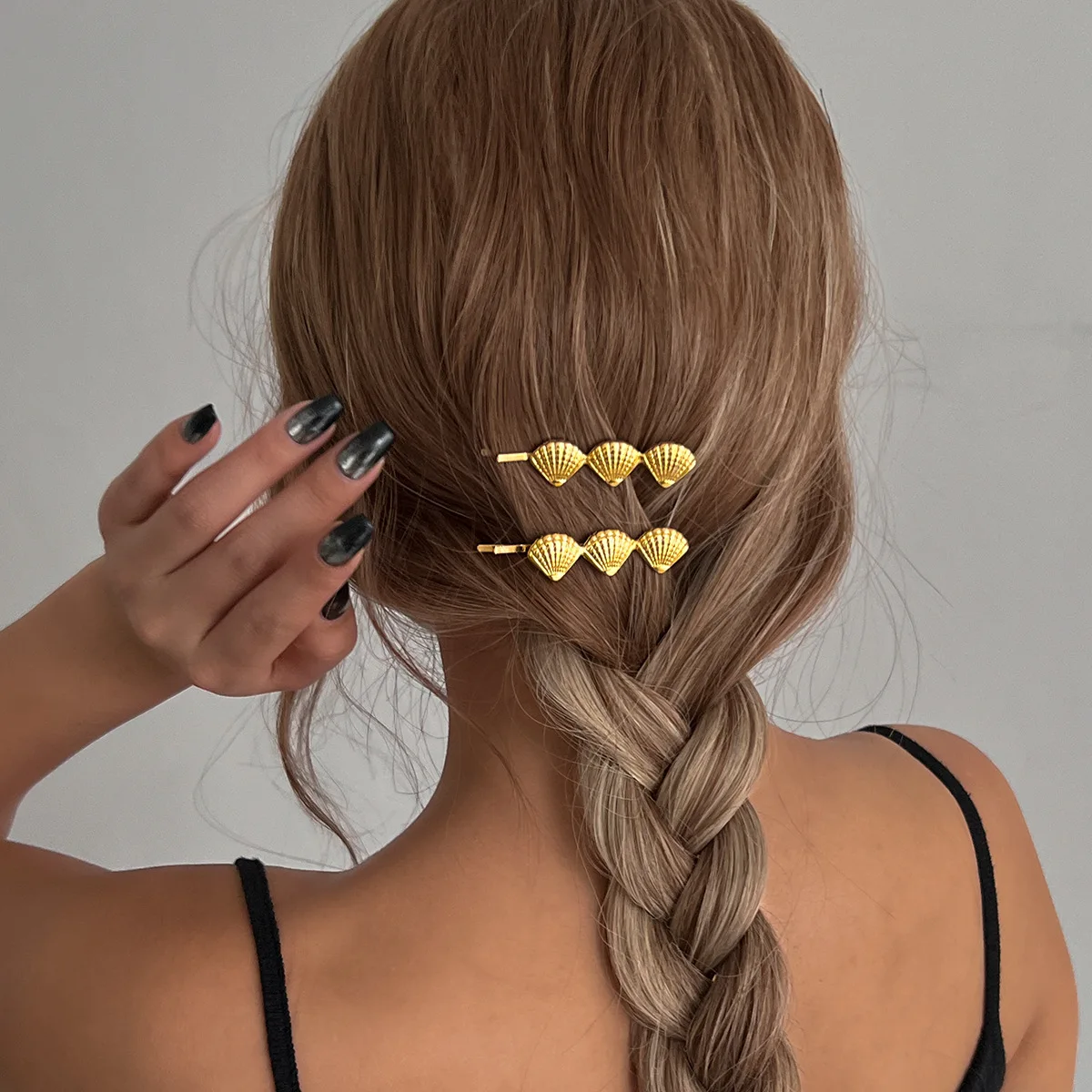 Xiyin hair accessories temperament European and American cross-border headgear hairpin shell starfish ocean vacation wind hairpi