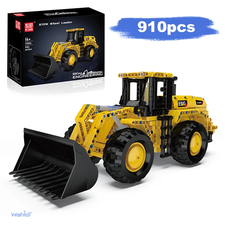 

17084 972M Wheel Loader Building Blocks 910pcs Engineering Vehicle Model for Adults & Teens
