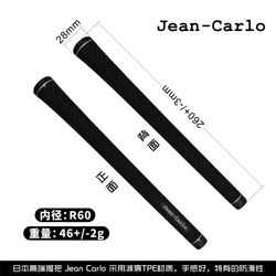 Jean Carlo Golf Grips TPE Rubber 60R Standard Driver Hybird Wedges Irons Woods Universal Golf Club Grip Black