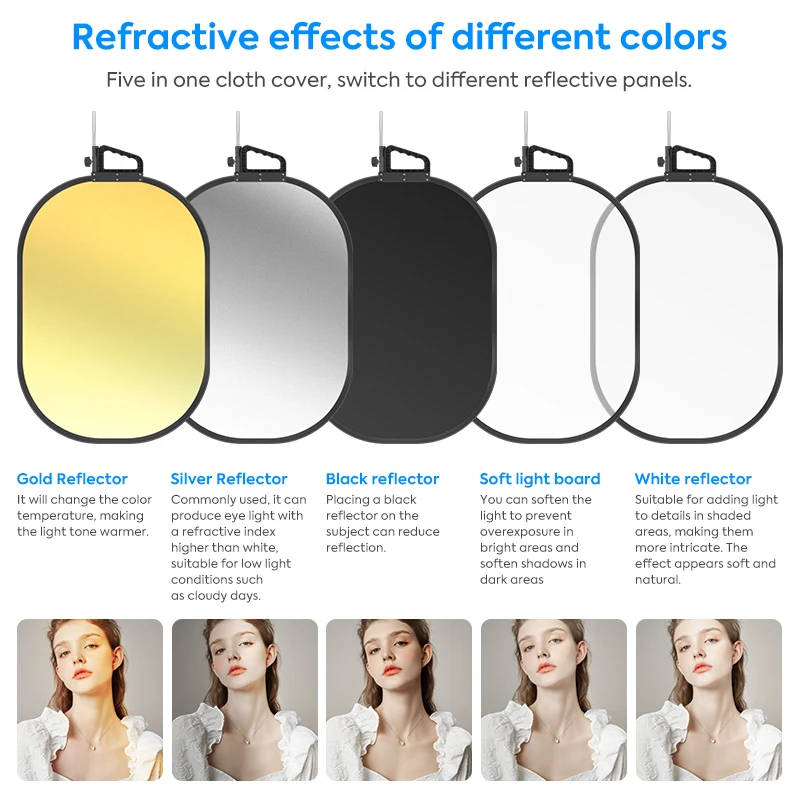 25*29in Light Reflector Stand - Reflector Disc Silver 评论和价格