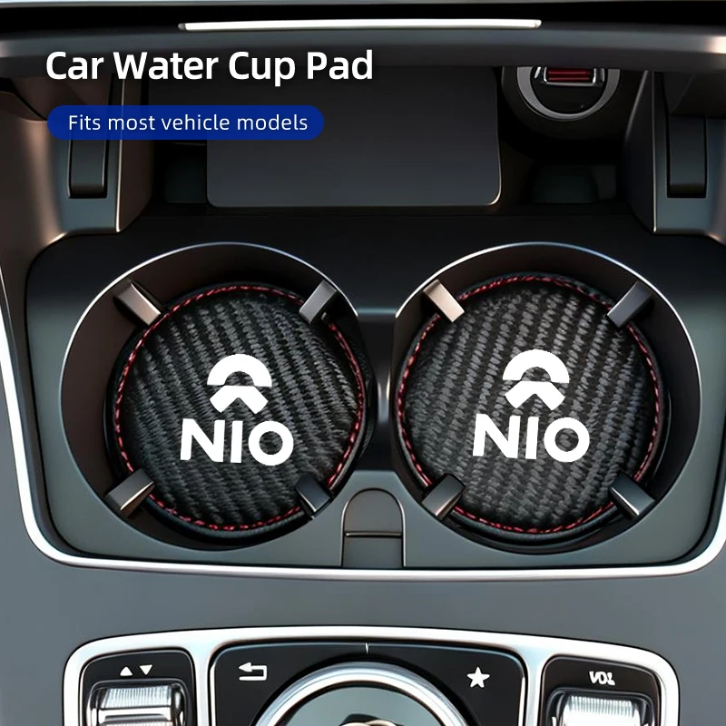 Car Cup Holder Mat Mug Coaster Console Drinks Pad Mute Pad Interior For Nio ES6 EC6 ES8 ES7 ET5 ET7 EP9 EVE 2021 2022 2023
