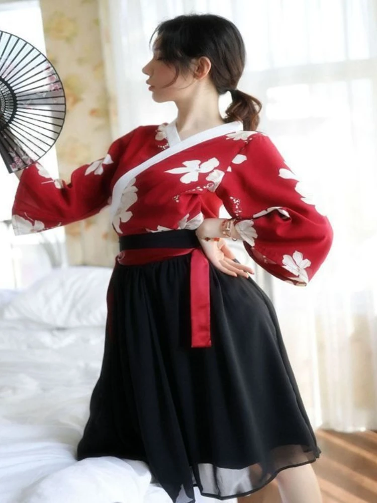 جنسي الملابس الداخلية النسائية الكلاسيكية المطبوعة Hanfu مثير البدلة الموحدة إغراء Cw73914