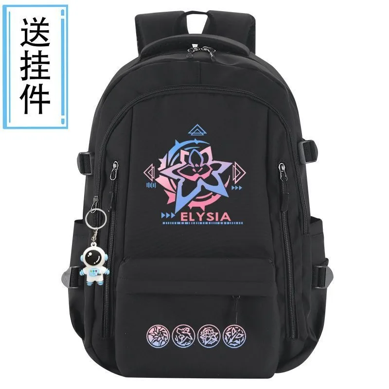 

Breathable mesh, 31×44×19cm Black Grey Red Blue, Honkai Impact 3rd, Student Kids Teens School Bags, Anime Backpacks Girls Boys