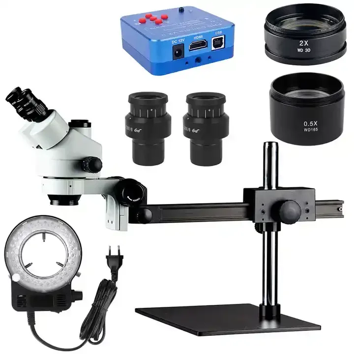 

Trinocular Microscope 3.5X-270X 2k Video Recording 38MP Camera Jewelry Appraisal Laboratory Stereoscopic Triocular Microscope