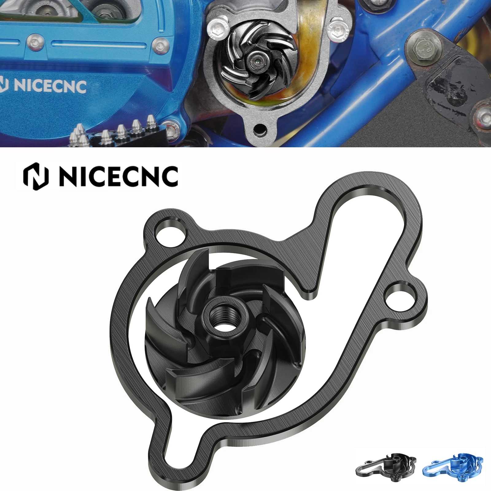 

For Yamaha YZ 85 YZ85 2002-2018 2017 2016 2015 2014 2013 2012 NICECNC Motorcycle Oversized Water Pump Impeller Cooler Protector