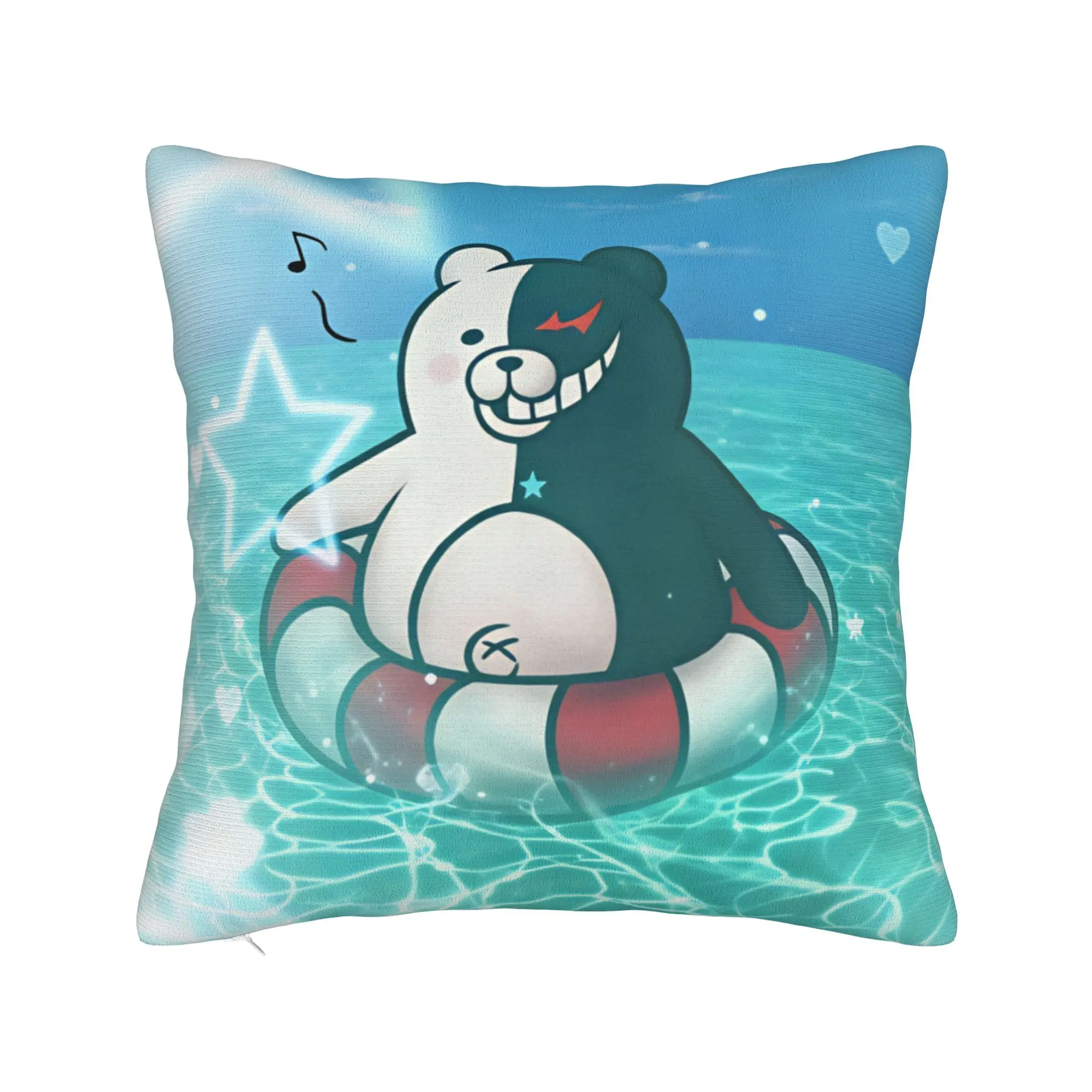 Pillow Cover Danganronpa Design Cushion Cover  Retro Trendy Pillow Case For Living Room Chair Pillowcases