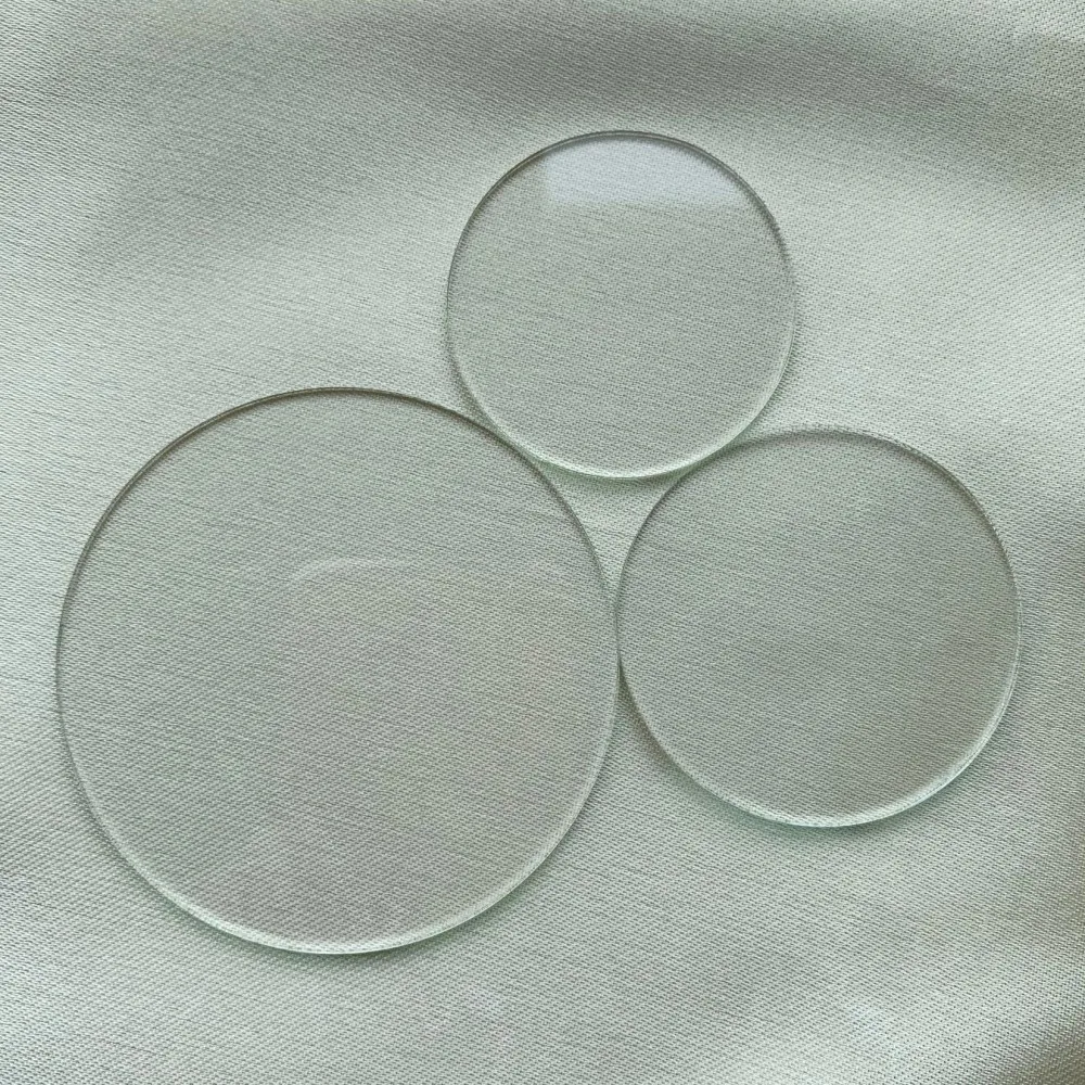 Flashlight Torch Transparent Round Flat Glass Lens Diameter 70 92 99 110mm Lampshade Plate Microscope Stage Glass Board