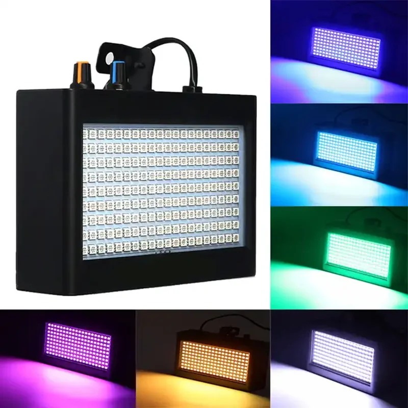 Imagem -06 - Mini Controle Remoto Led Strobe Light Branco Full Color Som Ativado Flash Luz de Palco Disco dj Festa Mostrar Clube