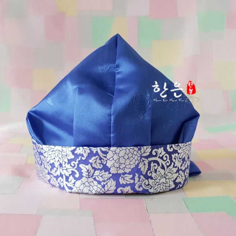 1-2 Old Years Boy Hanbok Cap Korean Traditional Baby Birthday Hat Korean National Boy Hat Hat Set for Kids Girls  Children