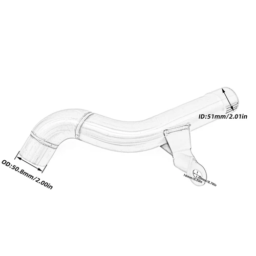 Imagen 2 del producto Silenciador de escape para motocicleta F750GS F850GS, tubo de enlace medio, conector deslizante para BMW F750 F850 F 750 850 GS ADV 2020 2019