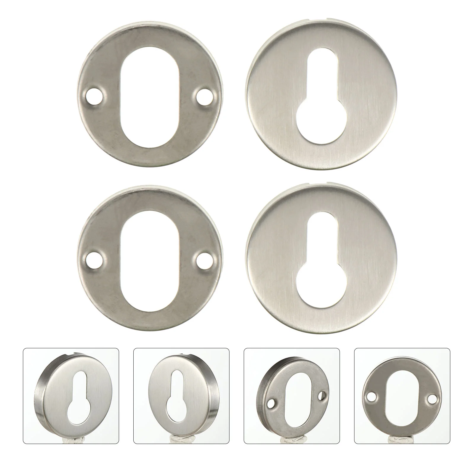 2 Sets Lock Cylinder Cover Door Protection Locks Keyhole Supply Striker Protector Decorate Accessory