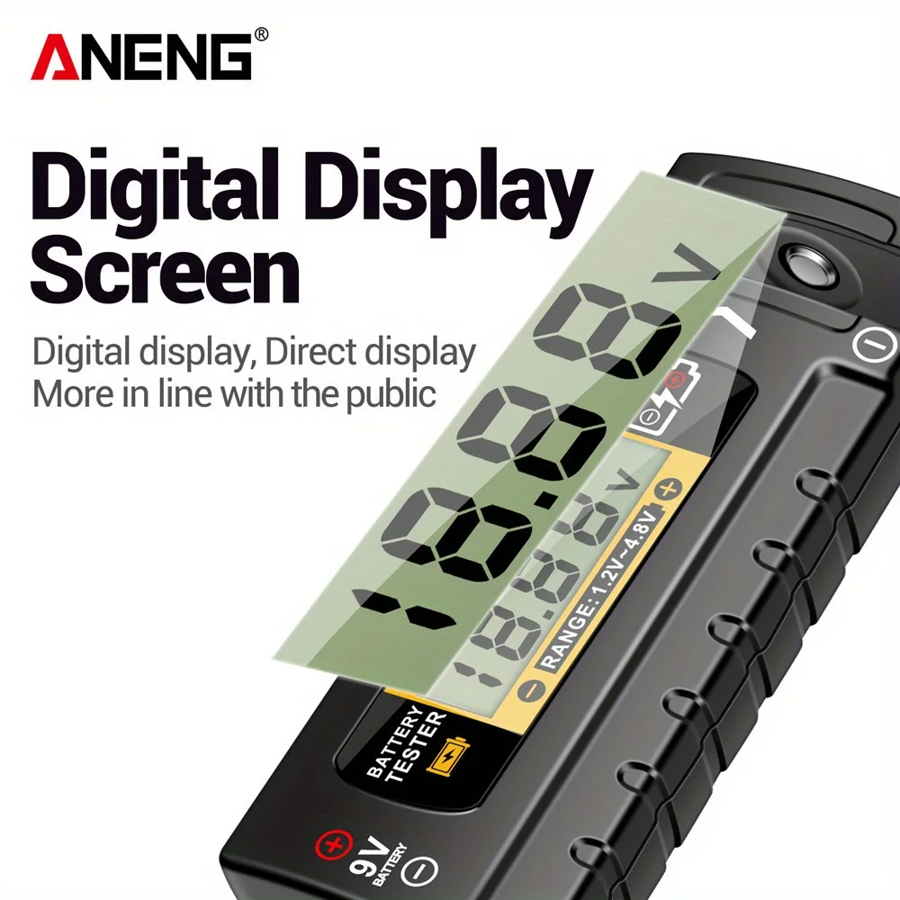 2 шт. цифровые тестеры батарей ANENG BT169 детектор тестер емкости батареи AA/AAA/C/D/9 В/1,5 В кнопочный аккумулятор тестер электроэнергии инструмент