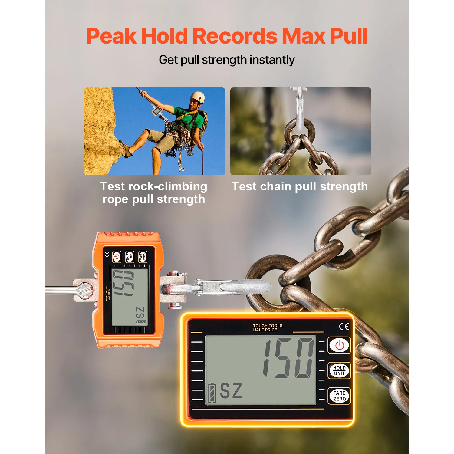 SucceBuy 2200Lbs/1000 كجم ميزان معلق رقمي محمول مع جهاز التحكم عن بعد مصنع رافعة مقياس LCD الخلفية الموازين الصناعية #4