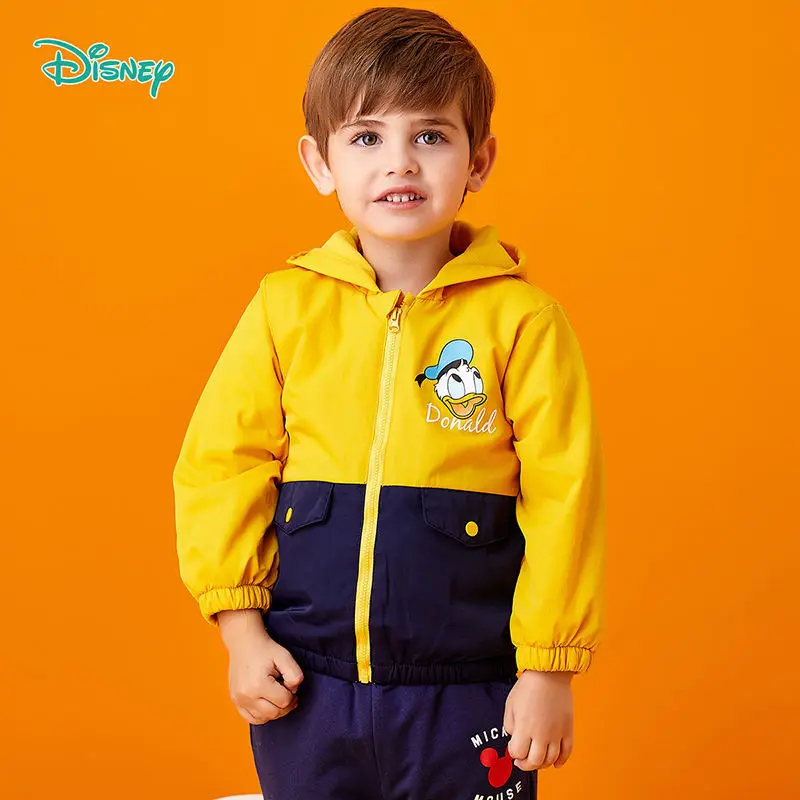 Cartoon cute Mickey Donald duck series jacket Disney children's autumn and winter warm and thickened new baseball uniform top