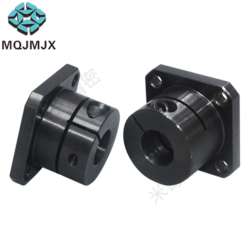 1pc Flange Type Linear Shaft Bracket Open Clamping Shaft Fixing Seat Made Of Carbon Steel Suitable For 6-50mm Guide Shaft DXZCB