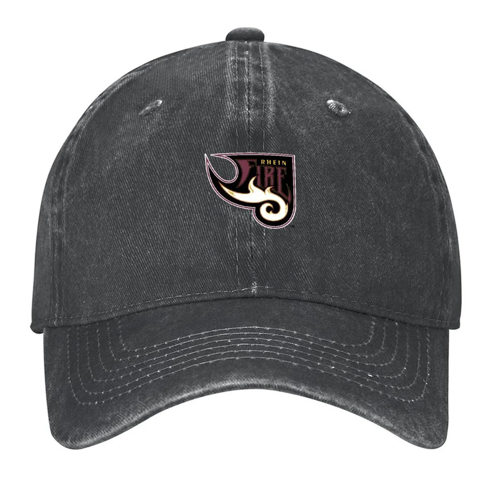 

Rhein Fire Vintage Logo Classic Baseball Cap sun hat hard hat Ball Cap Big Size Hat For Girls Men's