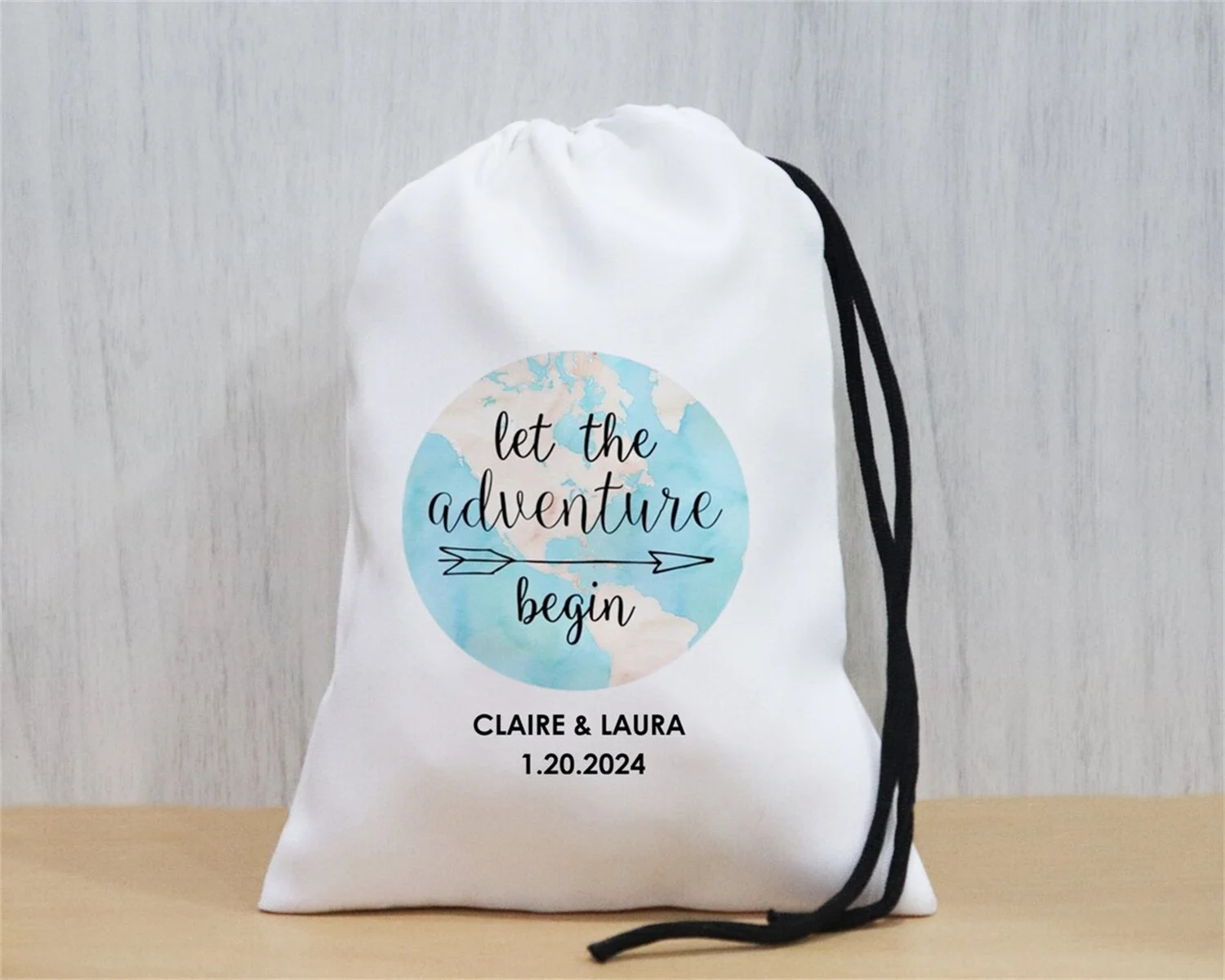 Custom Let The Adventure Begin Kit Bags - Camping Survival Kit - Hangovers Only Last a Day - Wedding Recovery kit - Bachelorette