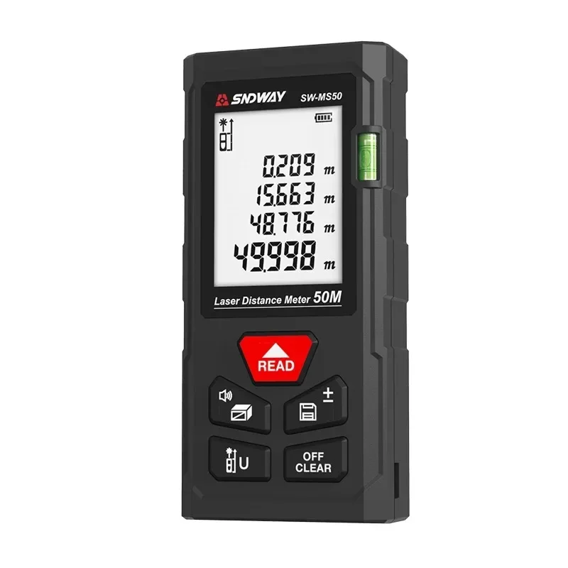 SNDorganites Distancemètre Laser Numérique Professionnel Télémètre Laser Mètre Mini Télémètre Laser Trena Outil De Mesure SW-MS50