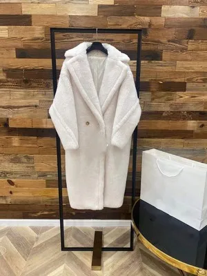 

Winter Fashion Women's Wear Teddy Loose Thick Fur Camel Wool Long Women's Coat