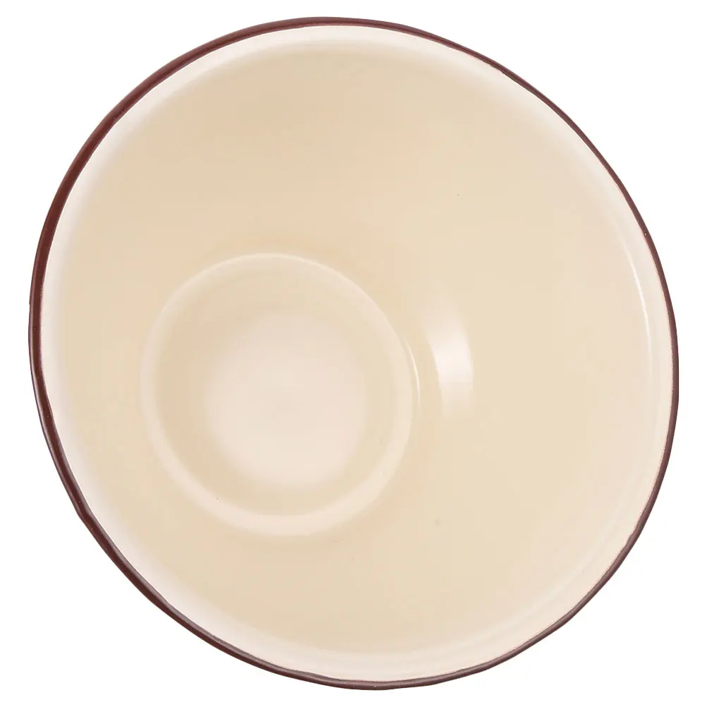 

1pc Enamel Bowl Retro Kitchen Basin Large Capacity Soup Salad Food Vintage Enamelware Basin Storage Lard Oil Easy Clean