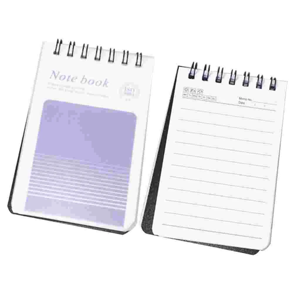 2 Pcs Notebook Notebooks School Page Markers Multi-use Memo Pads Multifunction Mini Planning Iron Small Student