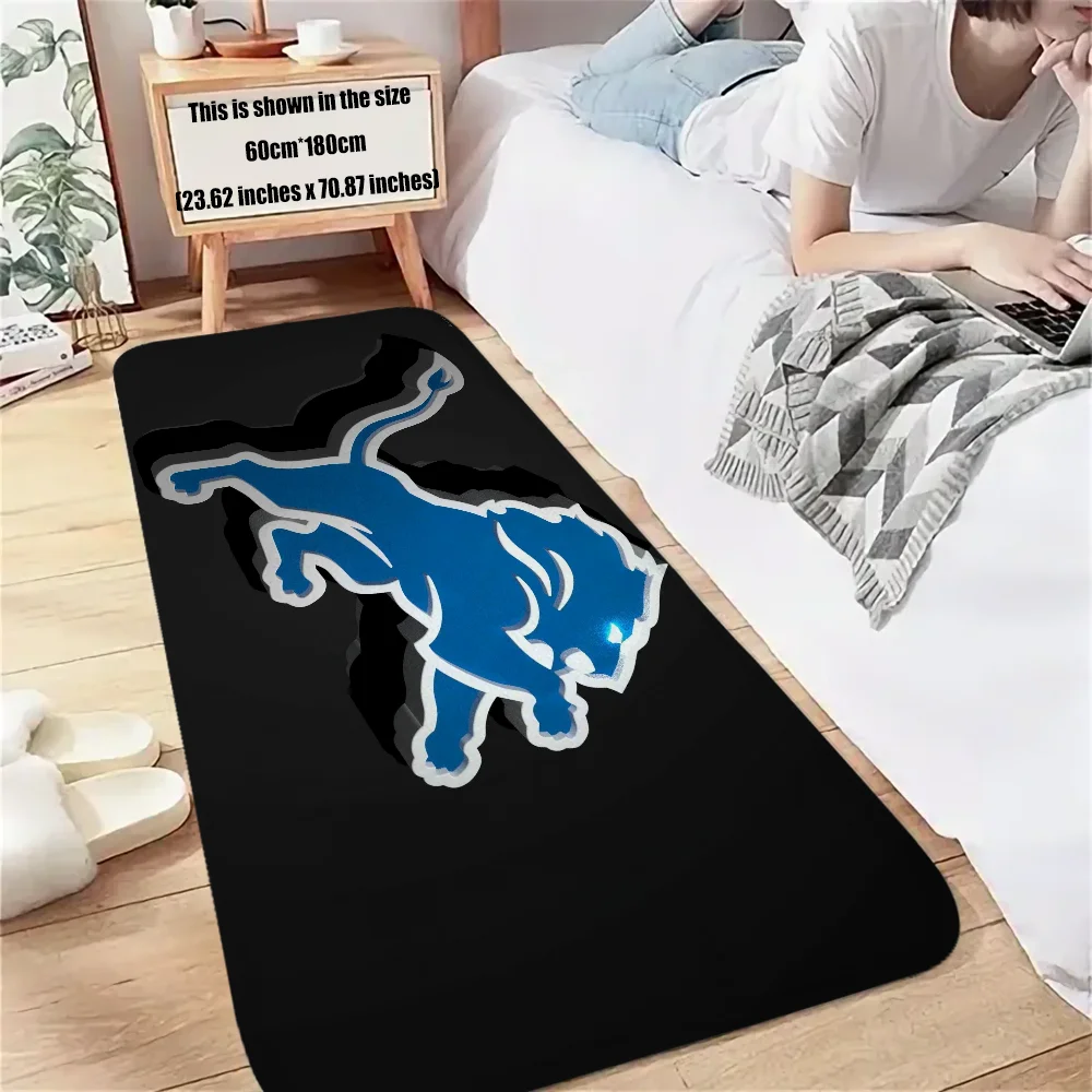 DetroitS LionS Goods for Home Decoration Accessories Kitchen Rugs Room Decorating Items House Entrance Door Doormat Bathroom Mat