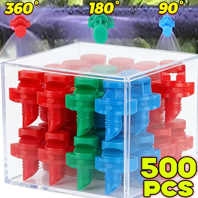 Micro Atomizing Garden Sprinkler Nozzle 90-360 Degree Refraction Micro Water Spray Misting Nozzle Garden Irrigation Sprinklers