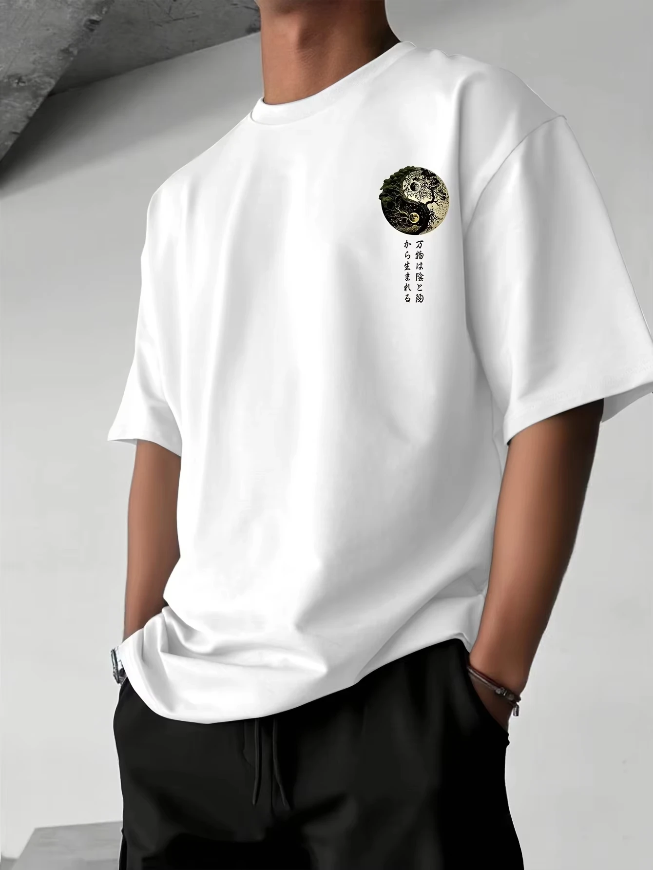 Kaos Grafis Kaligrafi Jepang P - Japanese Zen Lifestyle ulasan dan harga