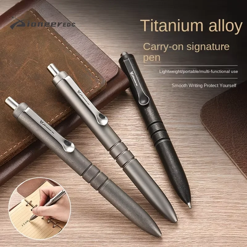 Titanium Lightweight Luxury Business Metal Pen Portable Multi-Functional Ballpoint for Casual Climbing Tours ZSB050