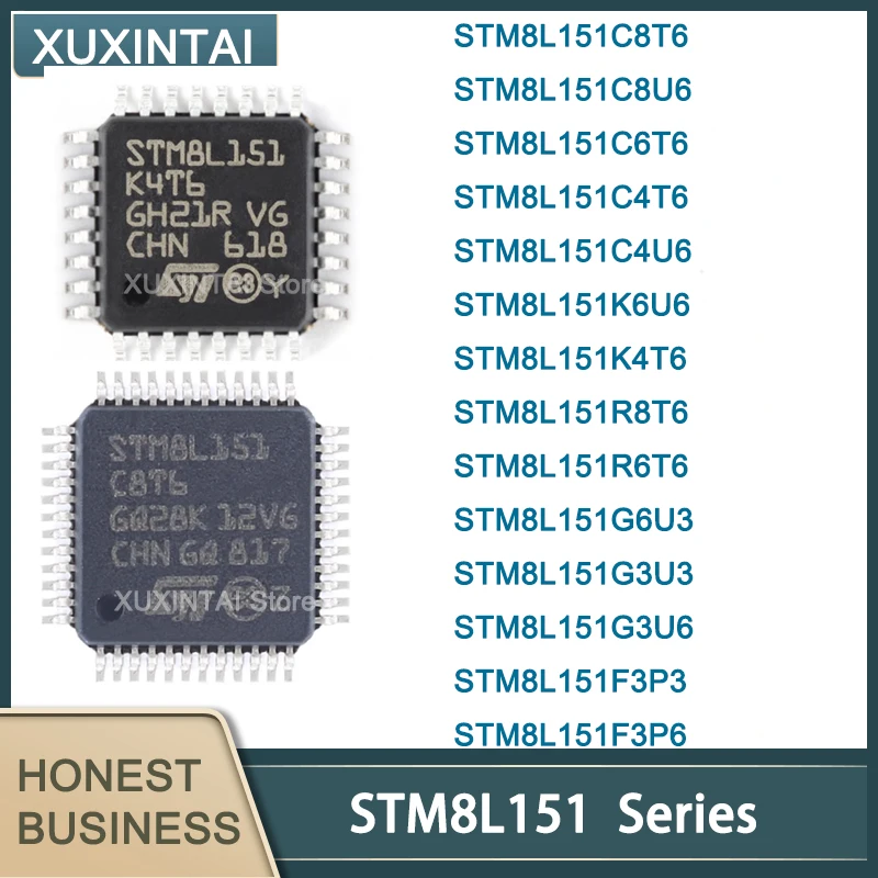 5Pcs/Lot  New Original  STM8L151 STM8L151C8T6 C8U6  C6T6  C4T6 C4U6  K6U6 K4T6 R8T6  R6T6  G6U3 G3U3 G3U6 F3P3 F3P6  IC MCU