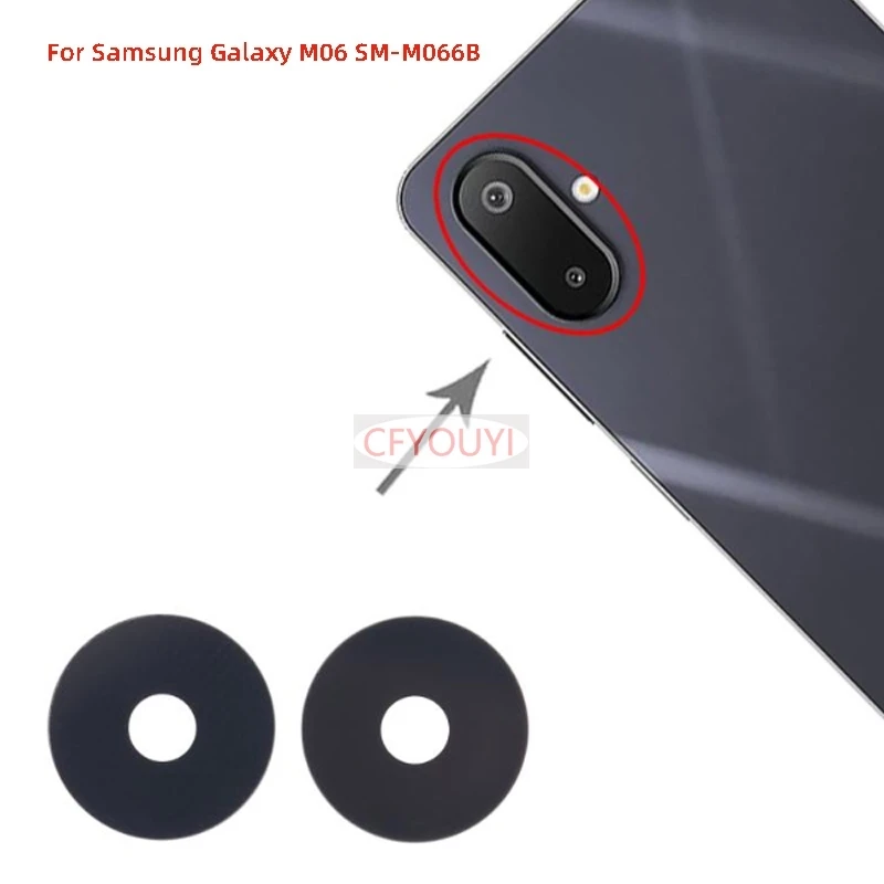 

1-10 шт. задний объектив камеры для Samsung Galaxy M06 SM-M066B M06 кольцо для объектива задней камеры со стеклянной линзой