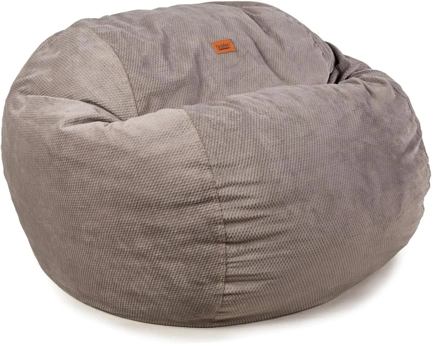 Chenille Bean Bag - Convertible Bean Bag Chair & Bed - Machine-Washable Chenille Fabric Cover - for Basement, Living Room