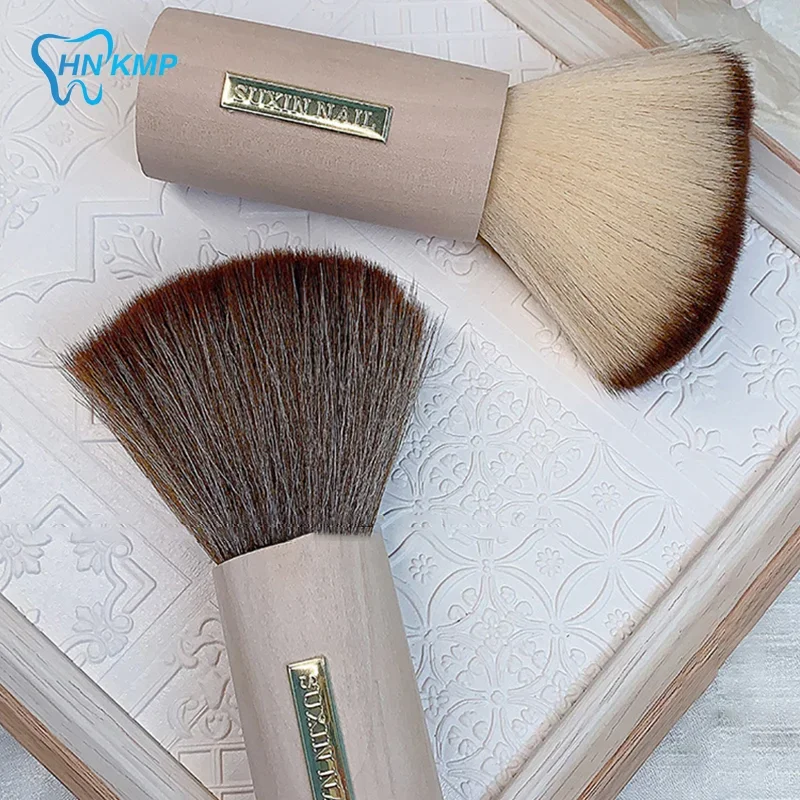 Escova redonda para poeira de unhas, tamanho grande, removedor de poeira de unhas, acrílico, gel uv, esmalte em pó, ferramenta de limpeza, acessórios de manicure