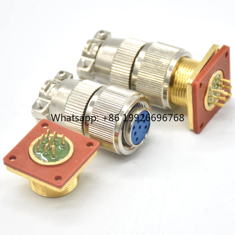 8 Pin High Temperature Resistant Hermetic Vacuum Connector Glass Sealing Aviation Connector
