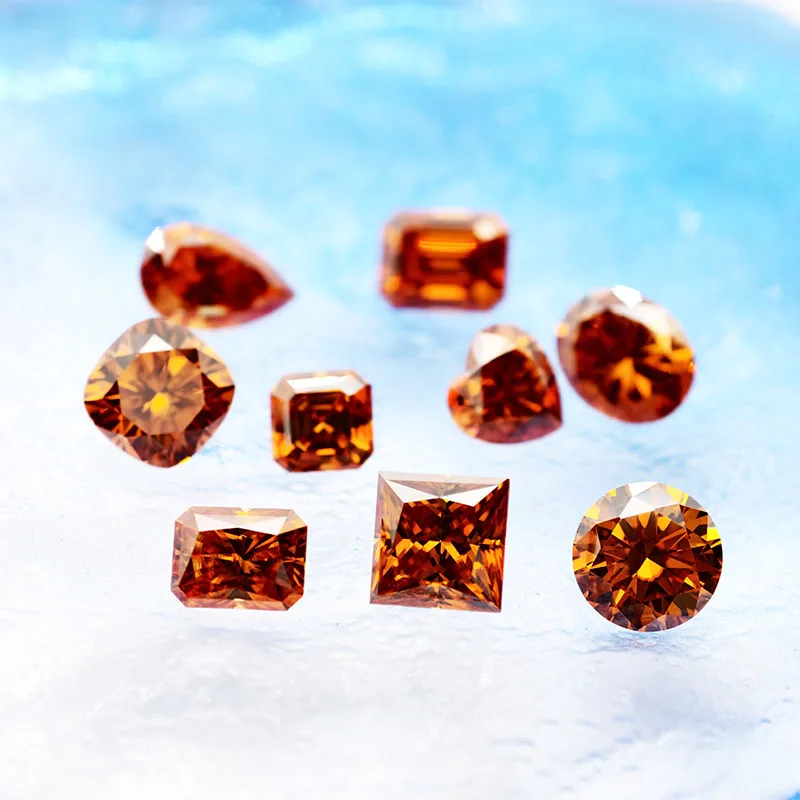 

Partschinite Moissanite Stones with GRA Certificate Round/Pear/Oval/Emerald/Heart/Cushion/Princess/Asscher/Radiant Cut