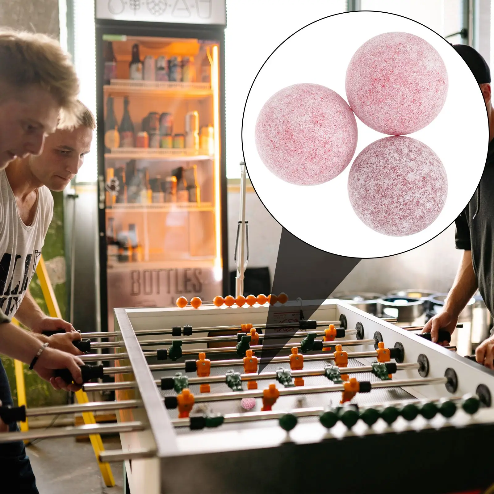Recambio de futbolín resistente al desgaste para niños, Mini juego de futbolín, pelotas de fútbol de repuesto para mesa de Abs