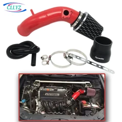 CLLYZ Cold Air Intake Kit Aluminum Alloy Red with Large Flow Air Filter For Honda Accord 8 2.4L SPIRIOR Odyssey 2.4L