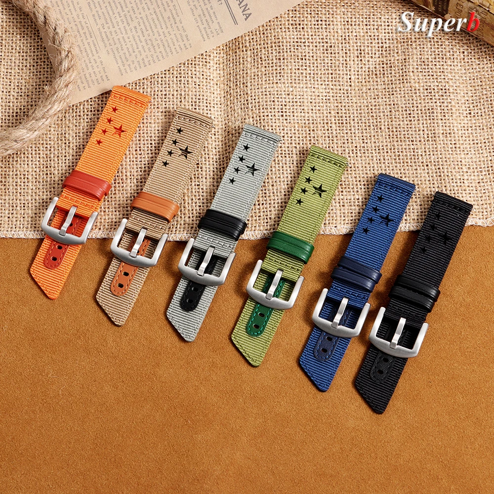 18 مللي متر 20 مللي متر 22 ملل - مراجعة Canvas Strap Watch وسعره