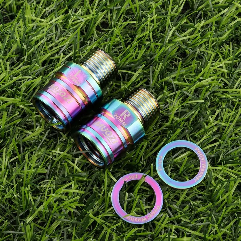 

1 пара удлинителей педалей из титанового сплава 9/16 20 мм, удлинительные болты для велосипедных педалей, легкие стабильные адаптеры для велосипедных педалей, проставки