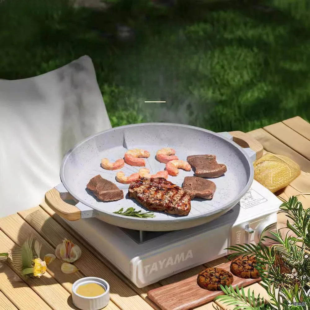 indoor-round-non-stick-smokeless-bbq-grill-dish-portable-outdoor-camping-travel-supplies-ceramic-coated-cooking-equi