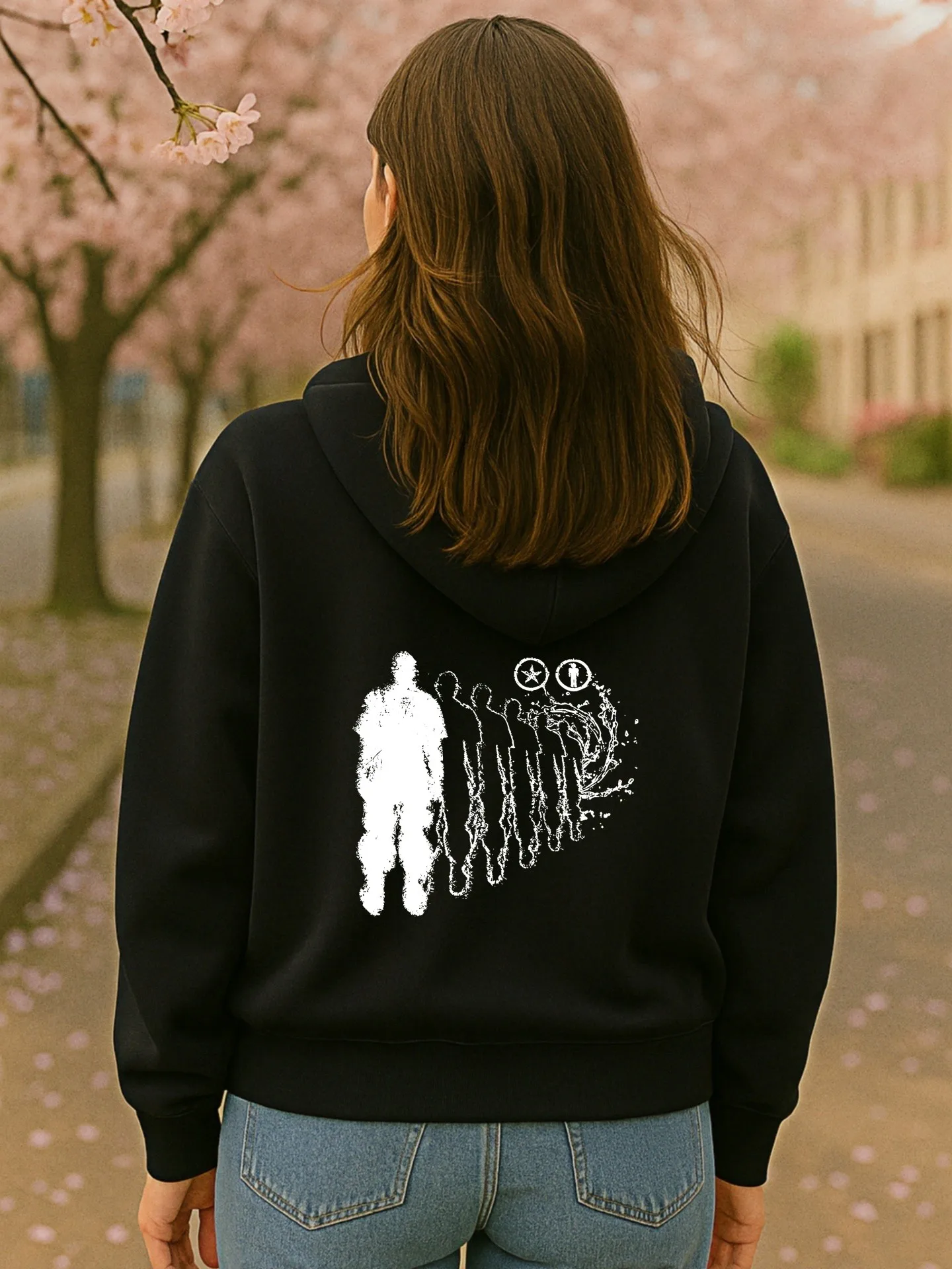 Graphic Hoodie Women, Aesthetic Design, Casual Everyday Wear, Soft Fabric, For Young Men